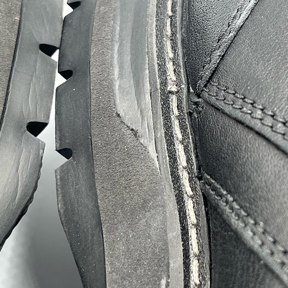 Men’s Clark’s Unstructured Black Leather Oxfords Size 11 - Picture 10 of 16